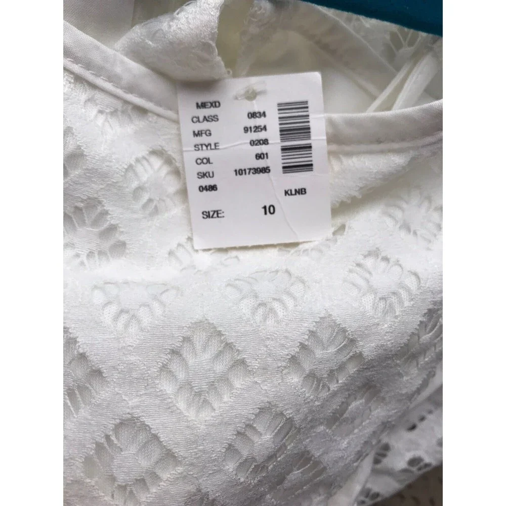 New Justice Girls White Ivory 10 Lace Dress